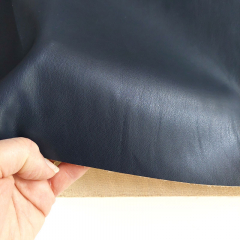 Lederimitat mit Wildleder-Imitat R�cken elastisch, matt dunkelblau