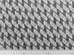 RESTST�CK 153 cm Strickstoff elastisch Doubleface Lace Rauten, anthrazit