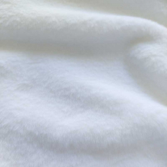 butterweiches Fellimitat Pl�sch Fake Fur, wei�