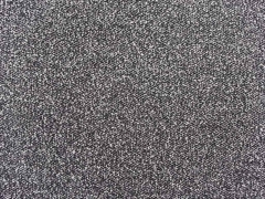 RESTST�CK 52 cm Edler Crepe Stoff, hellgrau/schwarz meliert