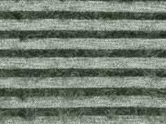 RESTST�CK 50 cm Strickstoff Fransen Streifen, mattes armygr�n wei� meliert