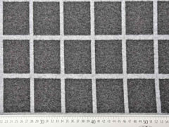 Jacquard Jersey Karomuster Gitternetz, grau meliert