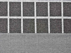 Jacquard Jersey Karomuster Gitternetz, grau meliert
