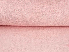 Teddyfleece Teddyfell aus Baumwolle, rosa (helles apricot)