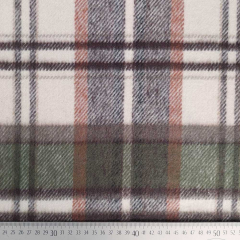 Webware kariert Karomuster Deadstock flauschig, armygr�n