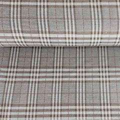 RESTST�CK 50 cm Jacquard Stoff Glencheck Webware Karomuster Glitzer, khakigr�n wei�