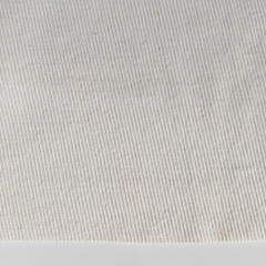EINZELST�CK (2 m) Wollmischstoff mit Rippen in Cremewei� - Made in Italy