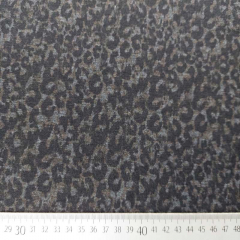 RESTST�CK 50 cm Punto di Roma Heavy Stretchjersey kleines Leopardenmuster, grau schwarz