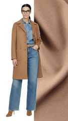 RESTST�CK 85 cm Jackenstoff Mantelstoff Velourstoff Lodenstoff weich uni - camel