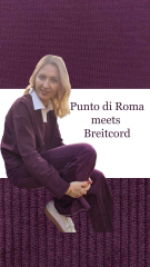 Jerseystoff Punto di Roma Heavy Stretchjersey, burgundy