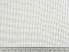 Strickstoff Baumwolle Halbpatent gerippt, cremewei�