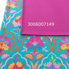 Sweatstoff French Terry Kelchblumen, gelb pink petrol
