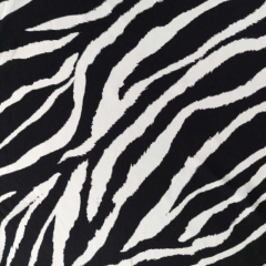 Viskosestoff Popelin Webware Zebramuster Animal Print, schwarz wei�