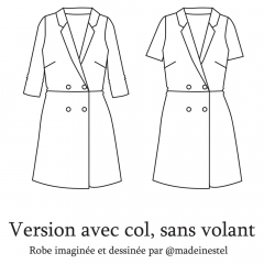 Papierschnittmuster Blazerkleid ESTELLE - Clematisse Pattern