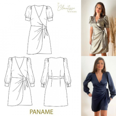 Papierschnittmuster Damen WICKELKLEID PANAME - Clematisse Pattern