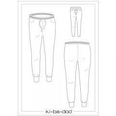 Papierschnittmuster Basic Jogging Pant Damen - Kibadoo