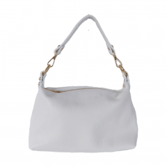 Ledertasche Handtasche klein rechteckig goldene Ringe, Snow White