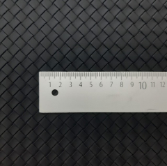 Kunstleder gewebt kleines Schachbrettmuster Meterware schwarz