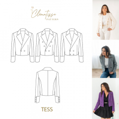 Papierschnittmuster TESS Blazerjacke doppelreihig - Clematisse Pattern