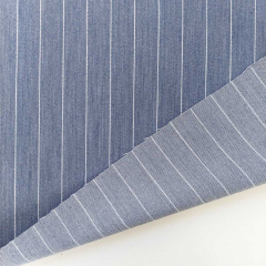 Webware mit Stretch Nadelstreifen, wei� jeansblau