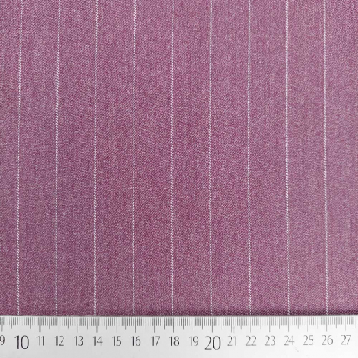Webware mit Stretch Nadelstreifen, wei� weinrot