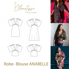 Papierschnittmuster ANABELLE Kleid Bluse - Clematisse Pattern