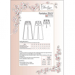 Papierschnittmuster ZIGGY High Waist Hose - Clematisse Pattern