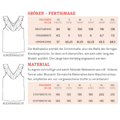 Papierschnittmuster Sommertop FRAU LYDIA