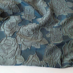 RESTST�CK 86 cm Jacquard Stoff Rosen-petrol
