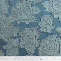 RESTST�CK 86 cm Jacquard Stoff Rosen-petrol