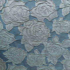 RESTST�CK 86 cm Jacquard Stoff Rosen-petrol