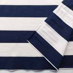Punto di Roma Jersey Blockstreifen Dunkelblau Cremewei� – Maritimer Chic