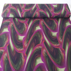 Viskose Twill Stoff Wellen Gr�n Beere | LENZING ECOVERO