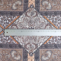 Viskose Stoff Patchwork Paisley Webware – Braunt�ne