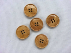 5 hellbraune Kn�pfe 2,6 cm