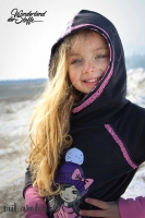 RESTST�CK 50 cm angerauter Sweat Stoff uni, dunkelgrau