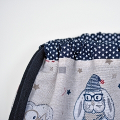 kr�ftiges Lederimitat Kunstleder f�r Taschen, dunkelblau