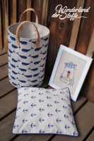 Paspelband uni, marineblau