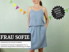 Papierschnittmuster Sommerkleid mit Spaghetti-Tr�gern FRAU SOFIE Schnittreif