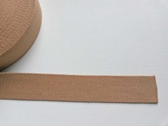 RESTST�CK 31 cm Gurtband Baumwolle 4 cm breit, camel 44