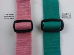 RESTST�CK 45 cm Gurtband Baumwolle PL, 3 cm breit, dunkelgr�n
