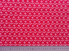 Jersey Anker - wei� auf kirschrot