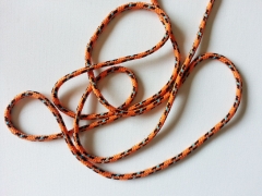 Kordelband 6 mm, orange schwarz t�rkis