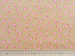 RESTST�CK 99 cm Baumwolle Bellisimi Fiori kleine Rosen, beige