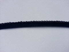 Schr�gband H�kelkante, 14 mm, dunkelblau