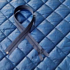 Rei�verschluss teilbar 55 cm, mittelblau #618