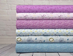 RESTST�CK 50 cm Jersey Bl�tter, hellblau