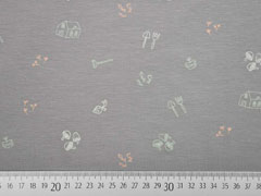 Bio-Jersey H�user Pilze, taupe