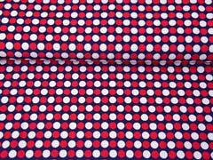 Badeanzugstoff Funktionsjersey Punke, rot wei� dunkelblau