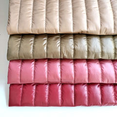 Steppstoff Streifen wattiert matt gl�nzend, beige